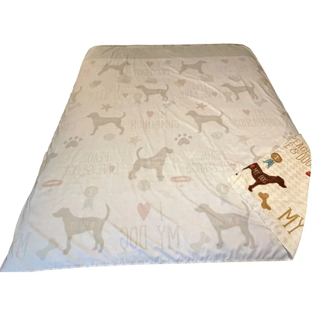 Saturday Knight Ltd Dogs Multicolored Shower Curtain 100% Polyester 70X72